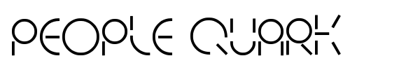 People Quark font preview
